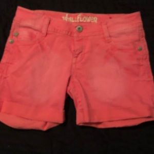 Pink wallflower shorts